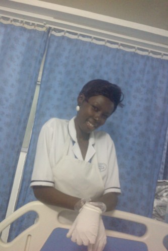 The ever smiling nurse Olivia. One of my favourites :-)